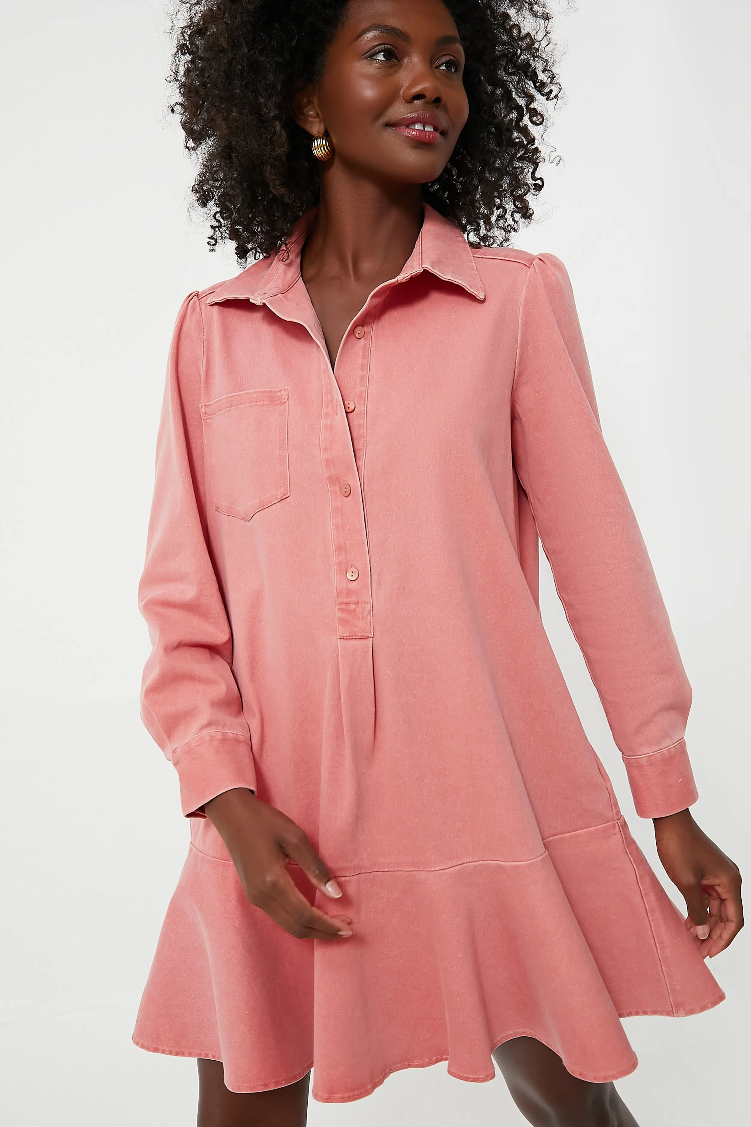 Tuckernuck x Murray's Toggery Callahan Shirt Dress Nantucket Red