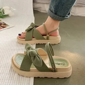 Women Sandalias Mujer Summer Fairy Style Cute Flat Shoes