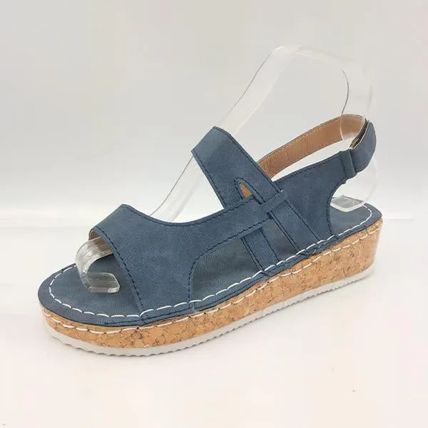 Women's Casual Velcro Wedge Sandals 84067282S