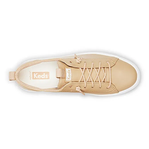 Women's Kickback Leather Sneaker Taupe (WH67598)