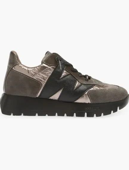 Wonders Oslo Sneaker Gris/Metal/Negro