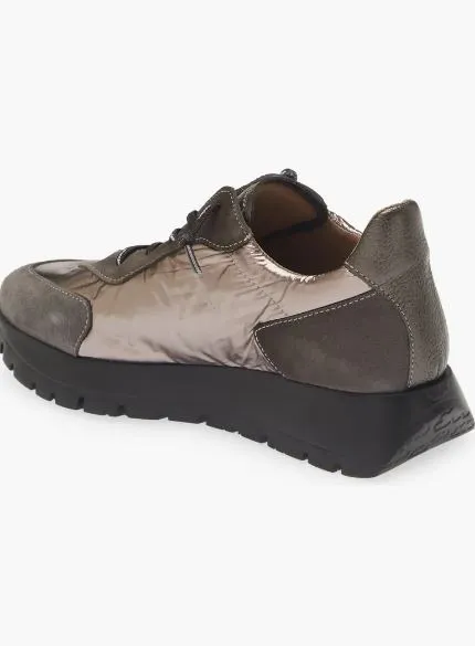 Wonders Oslo Sneaker Gris/Metal/Negro